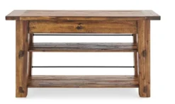Kirkland's Home Honey Acacia Rustic Console Table- Console Tables