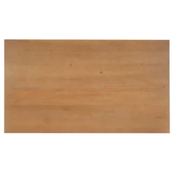 Kirkland's Home Honey Brown Wood Double Pedestal Dining Table- Dining Tables