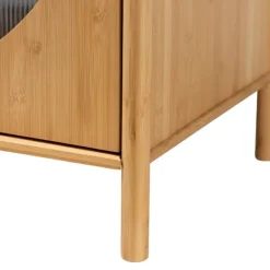 Kirkland's Home Honey Crescent Window 2-Door Cabinet- Cabinets & Sideboards