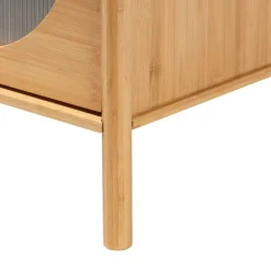 Kirkland's Home Honey Crescent Window 2-Drawer Nightstand- Nightstands