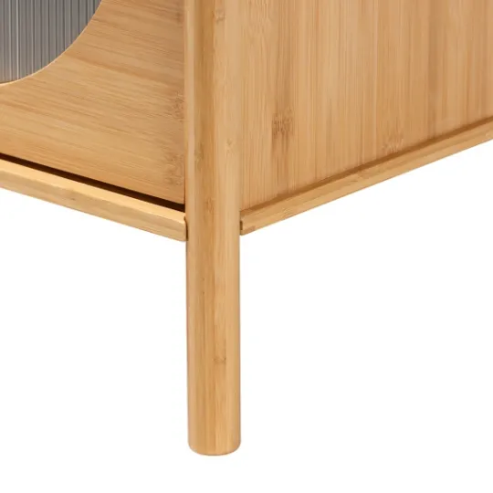 Kirkland's Home Honey Crescent Window 2-Drawer Nightstand- Nightstands