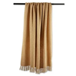Kirkland's Home Honey Diamond Fringe Throw- Blankets & Throws