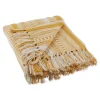 Kirkland's Home Honey Gold Braided Fringe Throw- Blankets & Throws