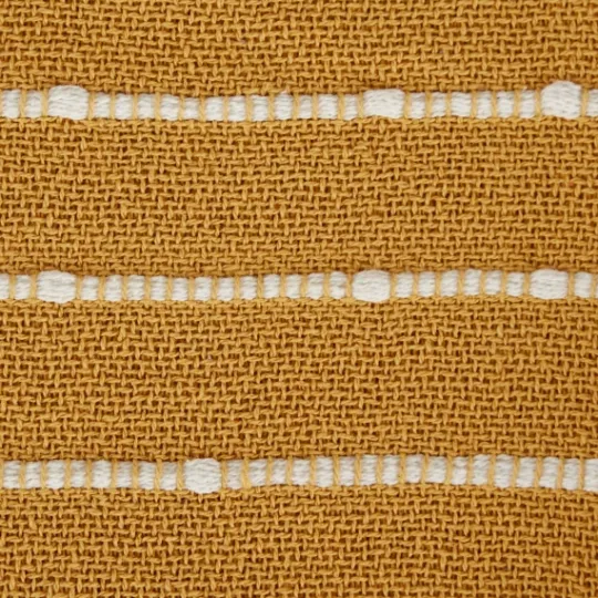 Kirkland's Home Honey Gold Slub Stripe Decorative Throw- Blankets & Throws