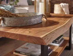 Kirkland's Home Honey Live Edge 3-Pc. Coffee And Accent Table Set- Coffee Tables