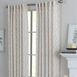 Kirkland's Home Honey Trellis Woven Single Curtain Panel, 84 In.- Curtains & Drapes