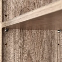 Kirkland's Home Honey Woodgrain Wall-Mounted Cabinet- Shelves