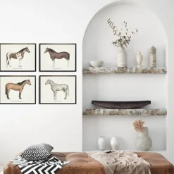 Kirkland's Home Horses Framed Art Prints, Set Of 4- Framed Art
