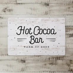 Kirkland's Home Hot Cocoa Bar Christmas Floor Mat- Kitchen & Floor Mats