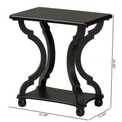 Kirkland's Home Hourglass Wood Accent Table- Accent & End Tables