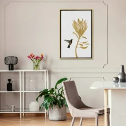 Kirkland's Home Hummingbird Soaring Canvas Framed Art- Framed Art