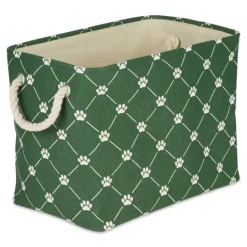 Kirkland's Home Hunter Trellis Paw Print Storage Basket, 14 In.- Baskets & Boxes