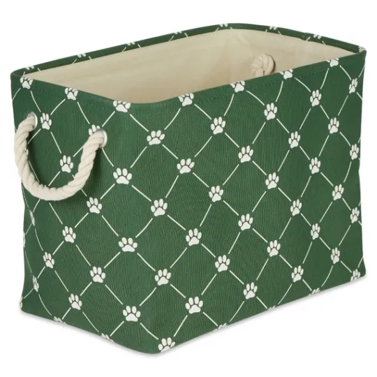 Kirkland's Home Hunter Trellis Paw Print Storage Basket, 14 In.- Baskets & Boxes
