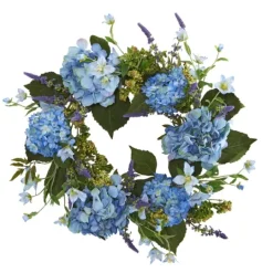 Kirkland's Home Hydrangea And Leaves Floral Wreath- Wreaths