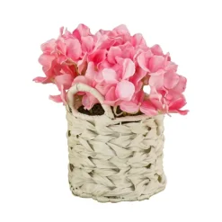 Kirkland's Home Hydrangea Arrangement In Basket- Arrangements & Greenery