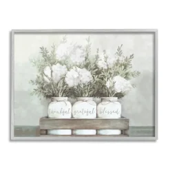 Kirkland's Home Hydrangea Bouquets Framed Wood Wall Plaque- Framed Art