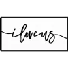 Kirkland's Home I Love Us Framed Canvas Art Print, 25X13 In.- Wall Quotes & Signs
