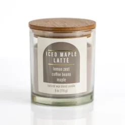 Kirkland's Home Iced Maple Latte Jar Candle- Candles