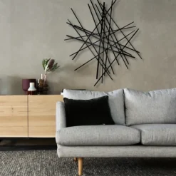 Kirkland's Home Icilio Abstract Linear Wall Plaque- Wall Plaques