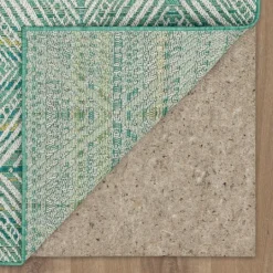 Kirkland's Home Ikat Diamond Green Outdoor Area Rug, 5X7- Outdoor Rugs
