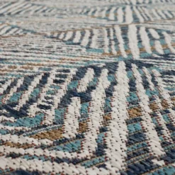 Kirkland's Home Ikat Diamond Indigo Outdoor Area Rug, 5X7- Outdoor Rugs