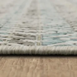 Kirkland's Home Ikat Diamond Light Outdoor Area Rug, 5X7- Outdoor Rugs