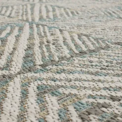 Kirkland's Home Ikat Diamond Light Outdoor Area Rug, 5X7- Outdoor Rugs
