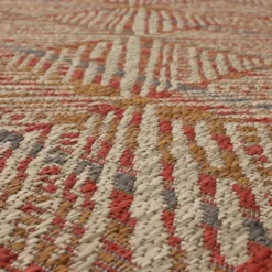 Kirkland's Home Ikat Diamond Sunset Outdoor Area Rug, 5X7- Outdoor Rugs