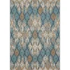Kirkland's Home Ikat Scrolling Indigo Outdoor Area Rug, 5X7- Outdoor Rugs