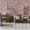 Kirkland's Home Ikat Vibrant Tan Outdoor Area Rug, 5X7- Outdoor Rugs