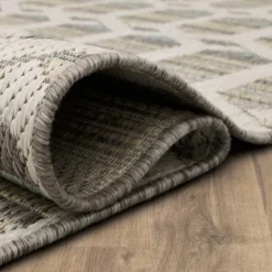 Kirkland's Home Ikat Vibrant Tan Outdoor Area Rug, 5X7- Outdoor Rugs