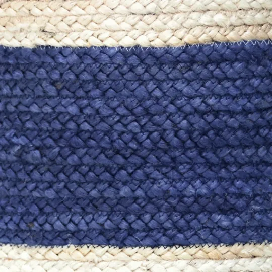 Kirkland's Home Indigo Bold Striped Jute Basket, 17 In.- Baskets & Boxes