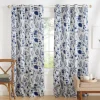 Kirkland's Home Indigo Floral 2-Pc. Curtain Panel Set, 84 In.- Curtains & Drapes