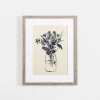 Kirkland's Home Indigo Floral Vase Ii Framed Art Print- Framed Art