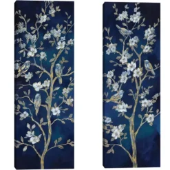 Kirkland's Home Indigo Spring I & Ii Canvas Art Prints, Set Of 2- Canvas Art