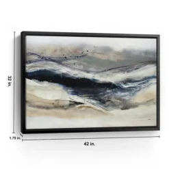 Kirkland's Home Indigo Sway Framed Canvas Art Print- Canvas Art