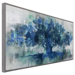Kirkland's Home Indigo Tree Of Life Light Gray Framed Art Print- Framed Art