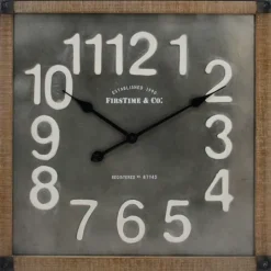 Kirkland's Home Industrial Square Liam Clock- Clocks
