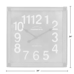 Kirkland's Home Industrial Square Liam Clock- Clocks
