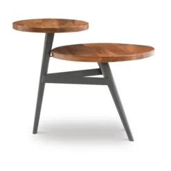 Kirkland's Home Industrial Two-Tiered Gunmetal Accent Table- Accent & End Tables