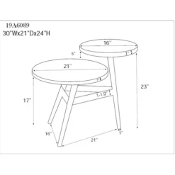 Kirkland's Home Industrial Two-Tiered Gunmetal Accent Table- Accent & End Tables