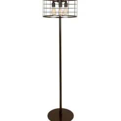 Kirkland's Home Industrial Wire Floor Lamp- Floor Lamps