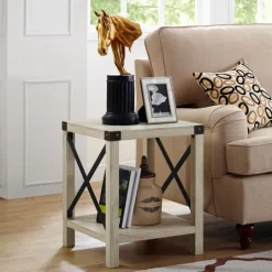 Kirkland's Home Industrial X-Frame Accent Table- Accent & End Tables