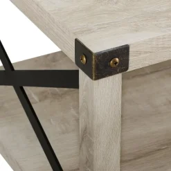 Kirkland's Home Industrial X-Frame Coffee Table- Coffee Tables