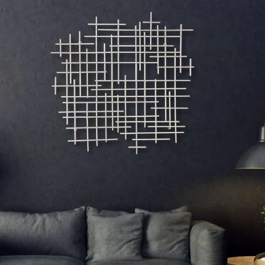 Kirkland's Home Inigo Abstract Linear Wall Plaque- Wall Plaques
