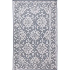 Kirkland's Home Irene Blue Daffodil Outdoor Area Rug, 7X9- Outdoor Rugs
