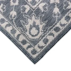 Kirkland's Home Irene Blue Daffodil Outdoor Area Rug, 7X9- Outdoor Rugs