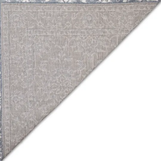 Kirkland's Home Irene Blue Daffodil Outdoor Area Rug, 7X9- Outdoor Rugs