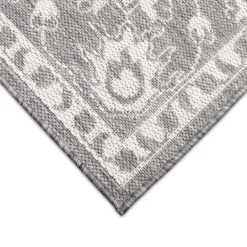 Kirkland's Home Irene Gray Daffodil Outdoor Area Rug, 6X9- Outdoor Rugs