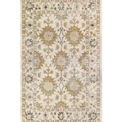 Kirkland's Home Irene Yellow Daffodil Outdoor Area Rug, 4X7- Outdoor Rugs